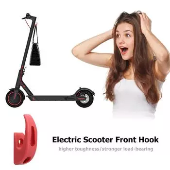Нейлон для электрического скутера M365, передний крючок, вешалка, ручка для сумки на шлем (красный)