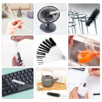 Нейлоновая бутылочная трубочка бытовая щетка набор кухонных щеток щетина набор трубочка бутылочная трубочка моющее средство 2