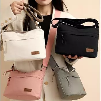 Нейлоновая легкая многослойная нейлоновая сумка большой вместимости женская повседневная водонепроницаемая портативная модная сумка-мессенджер на одно плечо маленькая квадратная сумка One Size серый