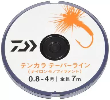 Нейлоновая леска DAIWA Tenkara Tapered Line 7м x 2 Желтая Нет. 0,8-4