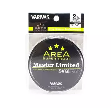 Нейлоновая леска Varivas для форели Area Master Limited SVG, 150 м, 2 фунта (5798) чистый