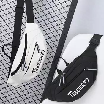 Нейлоновая мужская нагрудная сумка большой емкости спортивная сумка для ходьбы модная уличная поясная сумка для мотоцикла синий