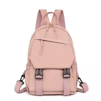 Нейлоновая нагрудная сумка унисекс многофункциональная сумка двойного назначения через плечо студенческий дорожный рюкзак розовый