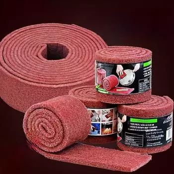 Нейлоновая наждачная салфетка для чистки, универсальная протирка, утолщенная промышленная щетка для мытья посуды, кухонная щетка для мытья посуды, бытовая салфетка для уборки 1pc-8.2cm*100cm красный