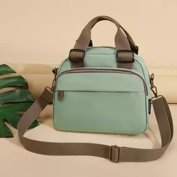 Нейлоновая однотонная женская сумка через плечо, водонепроницаемая легкая маленькая сумка жёлтый