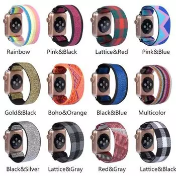 Нейлоновая петля Solo для Apple Watch Band 7, 45 мм, 38 мм, 44 мм, для Iwatch Series 6, 5, 4, сменный ремешок 41 мм, 40 мм, 42 мм