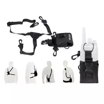 Нейлоновая поясная сумка для рации, универсальный держатель для двухсторонней радиостанции с регулируемым плечевым ремнем, нейлоновая поясная сумка