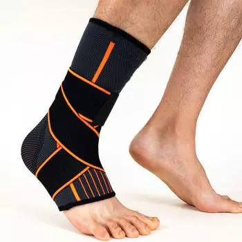 Нейлоновая повязка на стопу Черная защита голеностопа Поддержка голеностопа Бандаж для голеностопа Защита стопы Защита стопы orange-M