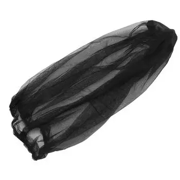 Нейлоновая противомоскитная ночная рыболовная сетка солнцезащитный крем дышащая сетчатая кепка(черный )