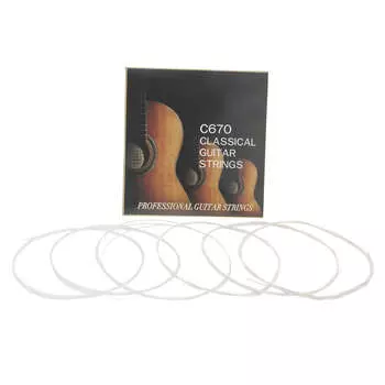 Нейлоновая струна для классической гитары, струна для акустической гитары, аксессуар для музыкального инструмента, серебро