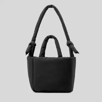 Нейлоновая сумка Butot Double Cotton, женская, большая вместимость, сумка через плечо, повседневная, все в одном чёрный