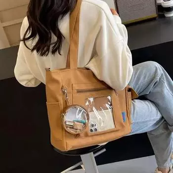 Нейлоновая сумка через плечо для женщин, повседневная и простая сумка для мамочек, большая вместимость, однотонный цвет