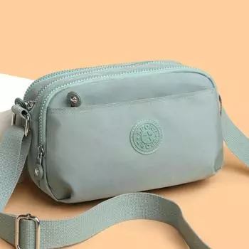 Нейлоновая сумка через плечо, многослойная, для мам среднего возраста, женская сумка через плечо, сумка для мобильного телефона красный