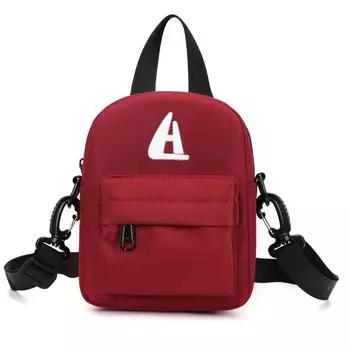 Нейлоновая сумка через плечо, мужская многоцелевая сумка через плечо, женская портативная пригородная мини-маленькая сумка чёрный