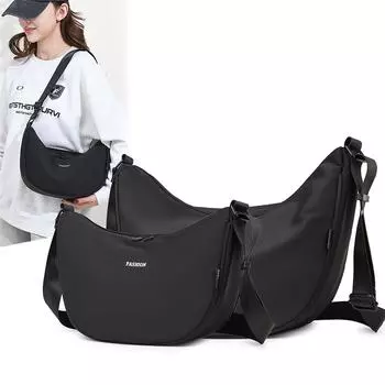 Нейлоновая сумка через плечо женская легкая сумка через плечо Small чёрный