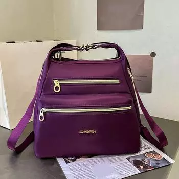 Нейлоновая сумка через плечо женская водонепроницаемая сумка через плечо большая вместительная сумка-мессенджер многофункциональная дорожная женская сумка дамский кошелек 28x16x24cm чёрный