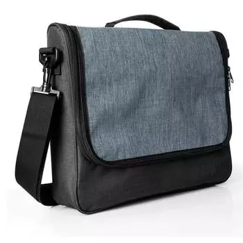 Нейлоновая сумка для хранения с несколькими карманами. Ударопрочная сумка через плечо большой вместимости. синий/чёрный