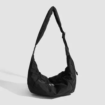 Нейлоновая сумка для поездок на работу, женская простая сумка через плечо, все повседневные, одно плечо, модная сумка-пельмень