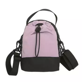 Нейлоновая сумка для телефона на молнии, легкая парусиновая сумка через плечо, японская мини-повседневная сумка кроссбоди, унисекс фиолетовый