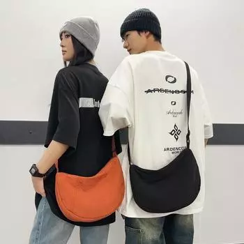 Нейлоновая сумка-хобо женская легкая сумка для мобильного телефона мужская сумка через плечо хаки