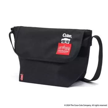 Нейлоновая сумка-мессенджер с задним карманом и наплечной сумкой MP1603BPCOKE черного цвета [Manhattan Portage]