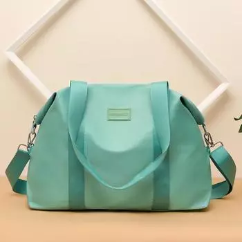 Нейлоновая сумка на молнии через плечо Дорожная сумка Твердая Универсальная Повседневная Мягкая Простая Для Езды На Работа Фитнес