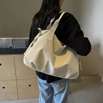 Нейлоновая сумка на молнии через плечо Высококачественная сумка для шитья с внутренним карманом Женская сумка через плечо чёрный