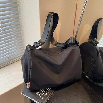 Нейлоновая сумка, простая повседневная и большая вместимость, новая сумка через плечо, легкая сумка через плечо, может быть чемоданом на колесиках