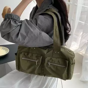 Нейлоновая сумка женская многокарманная офисная женская сумка через плечо большой емкости сумка простая унисекс универсальная