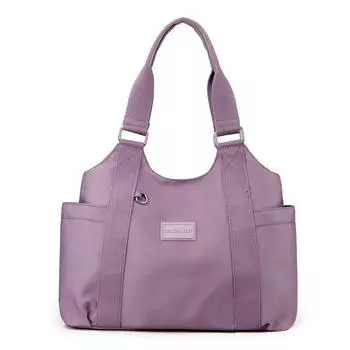 Нейлоновая сумка Женская сумка через плечо Большая вместительная сумка розовый