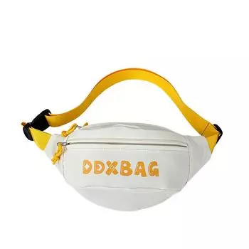 Нейлоновая сумка женская сумка через плечо спортивная нагрудная сумка с буквенным принтом поясная сумка бежевый