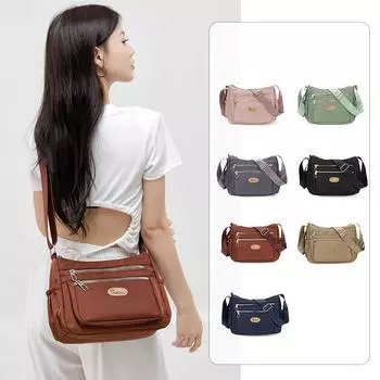 Нейлоновая сумка женская сумка через плечо сумка для мамы водонепроницаемая большая вместительная сумка через плечо темно-синий