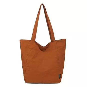 Нейлоновая сумка Женская сумка-тоут Большая вместимость Сумка на плечо оранжевый