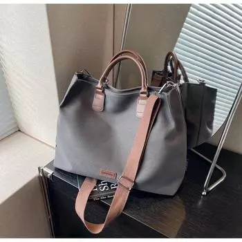 Нейлоновая сумка, женская сумка-тоут, большая вместительная сумка-мессенджер на осень 2024 года, новая универсальная сумка через плечо для поездок на работу