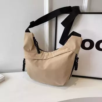 Нейлоновая ткань модная повседневная сумка весна и лето нишевая сумка через плечо сумка иностранного стиля сумка для пельменей сумка для выхода женская хаки