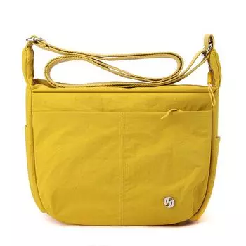Нейлоновая ткань Повседневная маленькая сумка через плечо для женщин Легкие повседневные сумки-мессенджеры 2024 Зимняя новая простая модная женская сумка через плечо для поездок на работу жёлтый