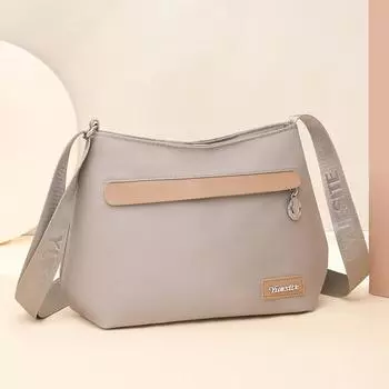 Нейлоновая женская сумка через плечо, сумка для матери, многослойная сумка через плечо фиолетовый