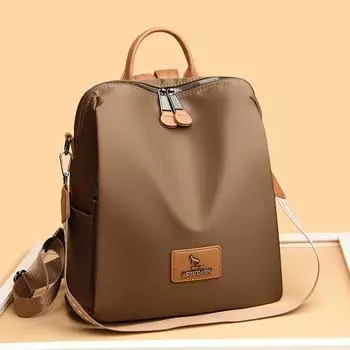 Нейлоновая женская сумка, исходящий рюкзак, рюкзак большой вместимости чёрный