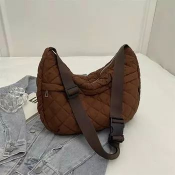 Нейлоновая женская сумка-тоут осень/зима высокого качества для поездок на работу через плечо чёрный