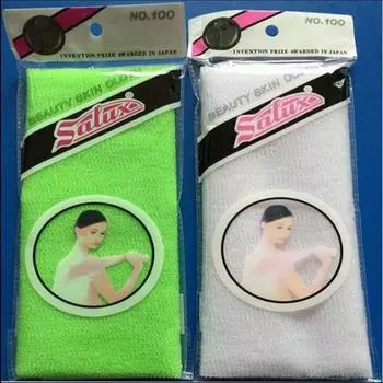 Нейлоновое японское отшелушивающее средство для красоты кожи, ванна, душ, мытье, полотенце, скраб для спины розовый