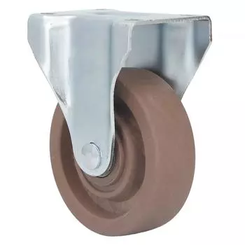 Нейлоновое самоустанавливающееся колесо 4 дюйма с фиксированной пластиной, термостойкое для тележки машины