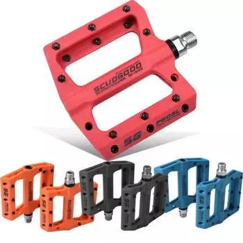 Нейлоновое волокно педали для горного велосипеда для шоссейного велосипеда MTB BMX, противоскользящие педали, аксессуары для велосипеда красный