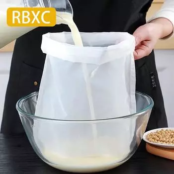 Нейлоновые фильтр-мешки RBXC, сито для растительного молока, сито для слива чая, сетчатый фильтр, кухонные гаджеты для дома, продукты питания, сыр, сито для меда 15*20