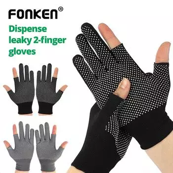 Нейлоновые нескользящие перчатки Fonken с открытым указательным и большим пальцами, тонкие перчатки с сенсорным экраном для вождения на велосипеде