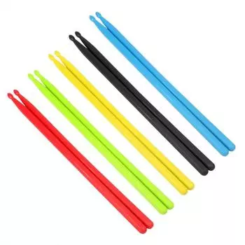 Нейлоновые палочки с нейлоновым наконечником и нескользящей ручкой, профессиональные 5A барабанные палочки, музыкальные инструменты зелёный