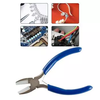 Нейлоновые плоскогубцы для изготовления ювелирных изделий, плоскогубцы с цепочкой, плоскогубцы, ремонт ювелирных изделий ручной работы для энтузиастов синий