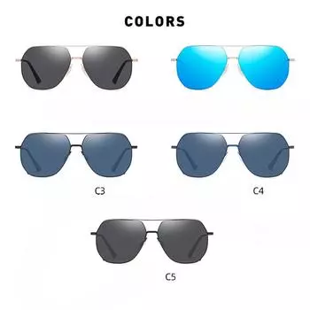 Нейлоновые поляризационные солнцезащитные очки с солнцезащитными очками для мужчин и женщин, очки для вождения, металлические солнцезащитные очки для мужчин