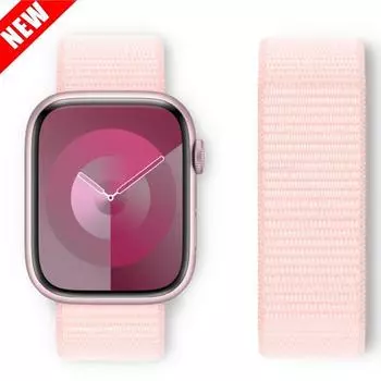 Нейлоновые ремешки для Apple watch Series 9/8/7/SE/6/5/4 Ultra 40MM 44MM 49MM Мягкий дышащий ремешок для iwatch series 6 5 4 3 38MM 42MM 38mm 40mm 41mm