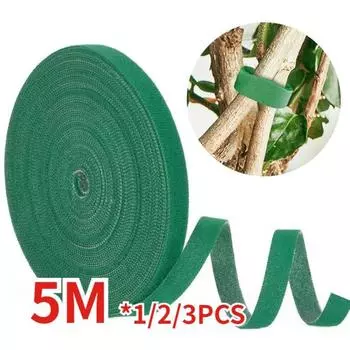 Нейлоновые стяжки для растений Герметизирующие стяжки Самоклеящиеся стяжки для растений для поддержки виноградных лоз и томатных садов 1Roll