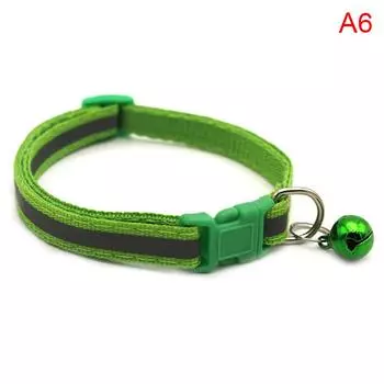 Нейлоновые светоотражающие ошейники для щенков Light green